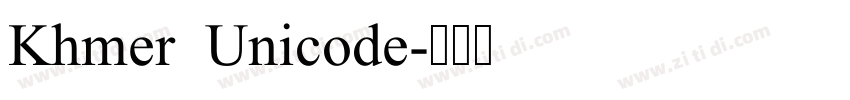 Khmer Unicode字体转换